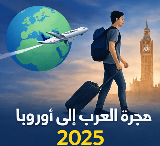 هجرة العرب إلى أوروبا 2025: الشروط، الإحصائيات، طرق الهجرة القانونية، والعمل والدراسة